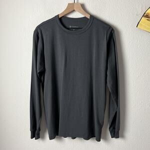 goldwin japan gray men's long sleeve tee shirt